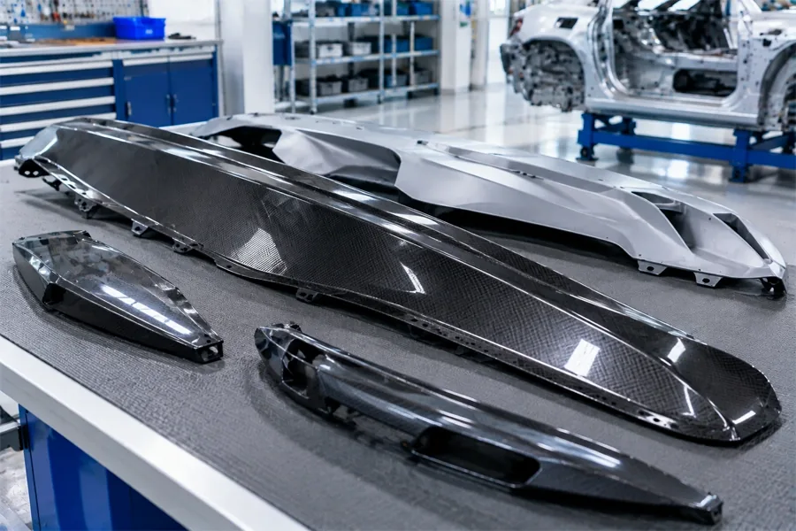 Electric Vehicle Lightweight Carbon Fiber Body Panels
