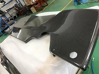 Carbon fiber automotive body panel component