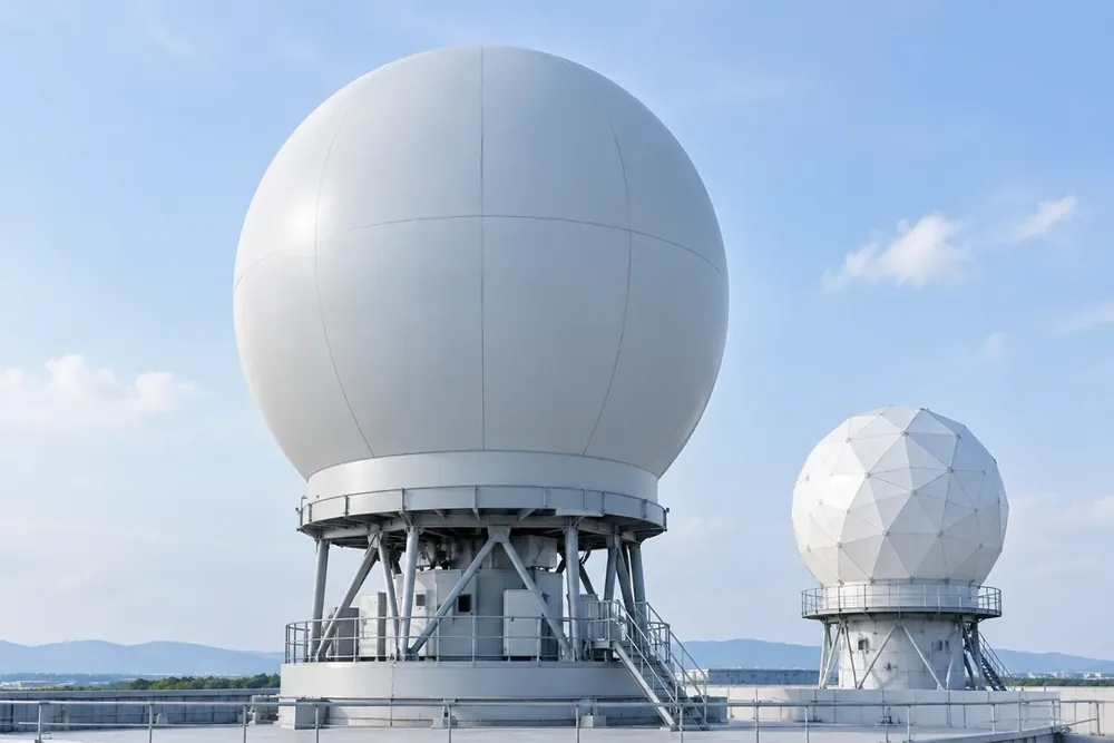 Radar System FRP Radome Installation